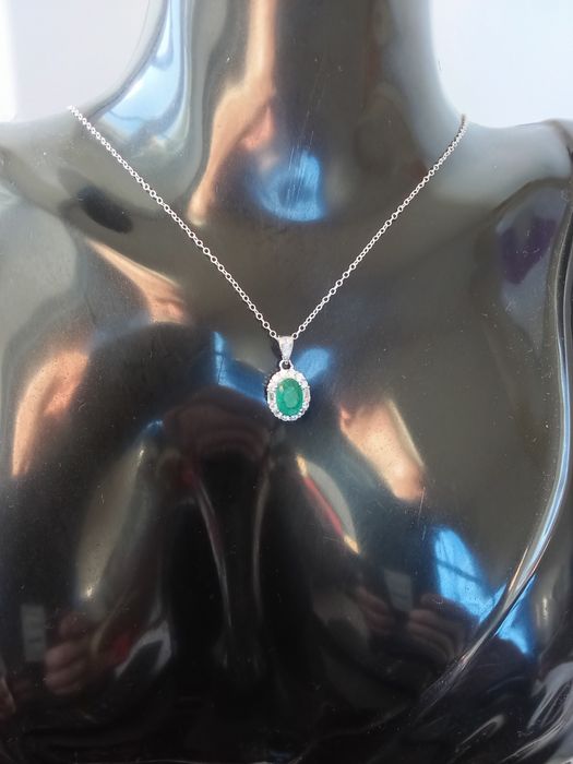 Fio de Prata com Esmeralda Colombiana