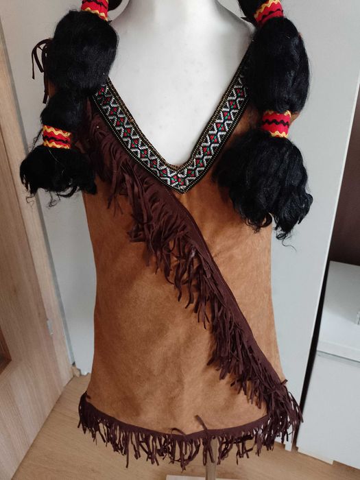 NOWY strój karnawałowy INDIANKA INDIANKI POCAHONTAS kostium 128/134 (6