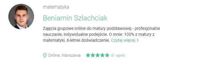 Intensywny kurs grupowo-indywidualny do poprawy matury z matematyki