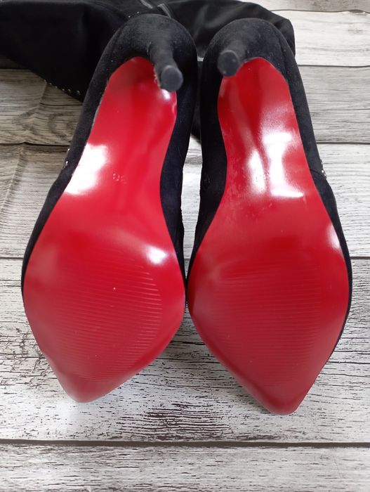 Kozaki muszkieterki szpilki Prima Moda 38 glamour sexy chic nity