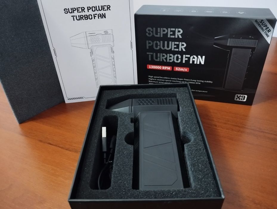 Super Power Turbo Fan X3,турбо вентилятор 52m/s повітродувка сушка фен