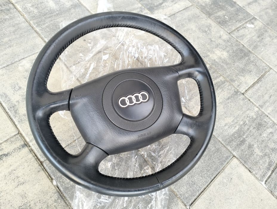 Kierownica skórzana audi A4  B5 poduszka