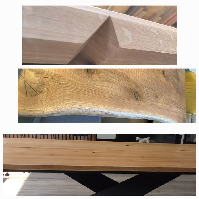 Stół Dębowy na Wymiar - prawdziwe drewno, solidne wykonanie