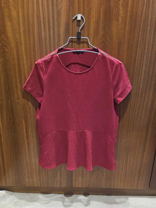 T-shirt túnica vermelha