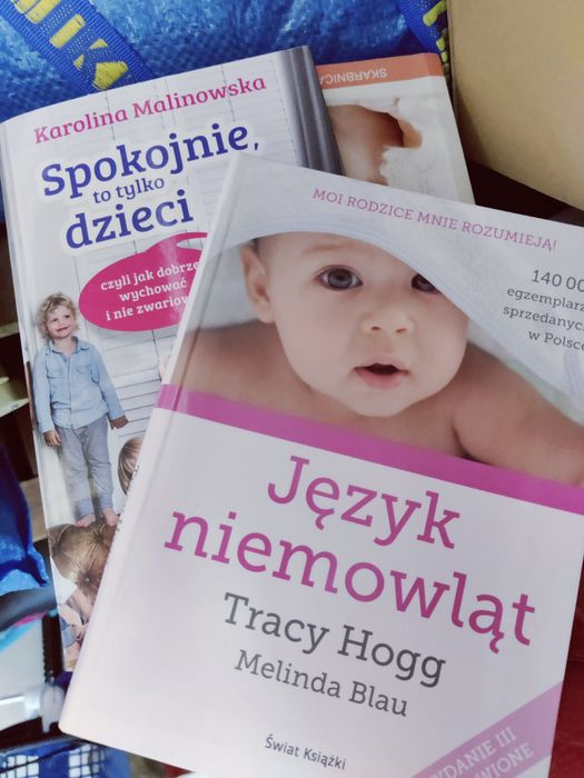 2 ksiazki Tracy Hogg język niemowląt i dwulatka