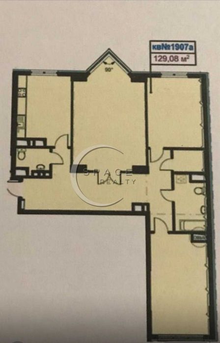 Продаж 3к квартири 129м2 ЖК Delmar Верхогляда 14а