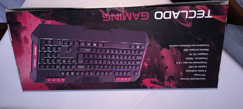 Teclado novo para jogos