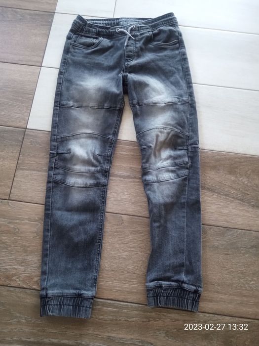 Spodnie dżinsowe jogery roz 152