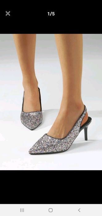 Piekne błyszczące buty 41 wesele ślub
