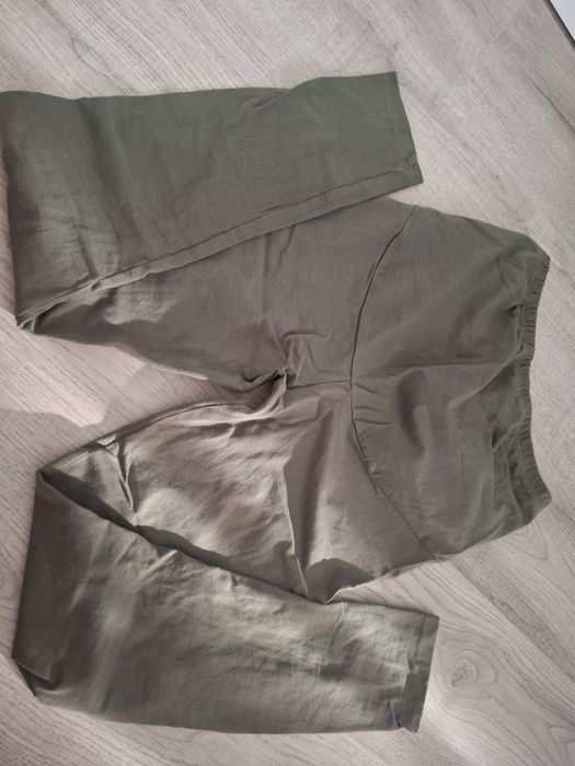 Leginsy ciążowe koloru khaki r. 38