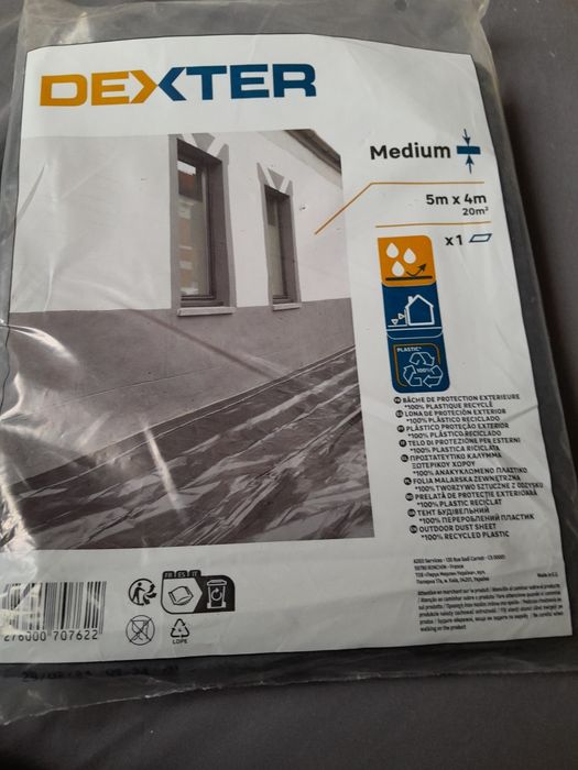 Folia malarska zewnętrzna MEDIUM 5 x 4 m DEXTER