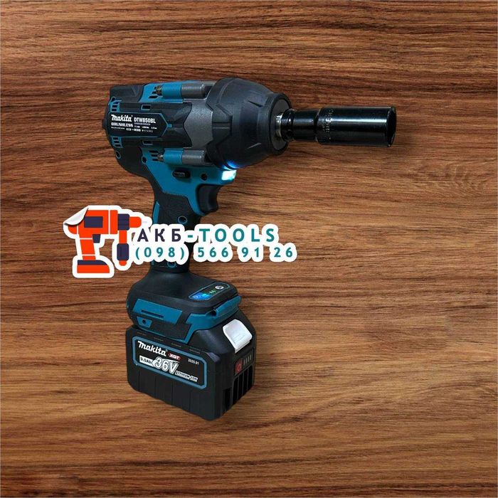 Ударний гайковерт Makita DTW850BL з крутящим моментом 850Nm 1АКБ 36/9
