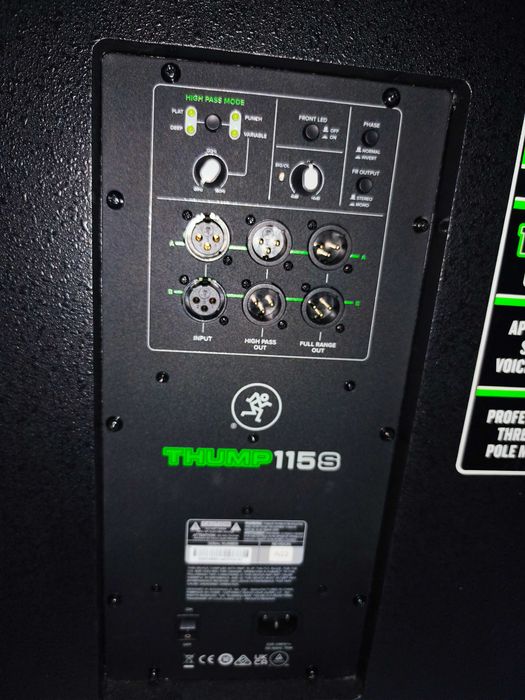 Bas subbbas aktywny mackie thump 115 nie JBL dynacord