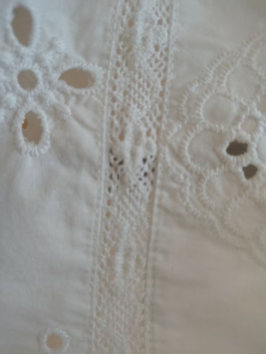Бавовняна біла блузка з прошвою Dorothy Perkins, розмір EUR 42(L/XL)