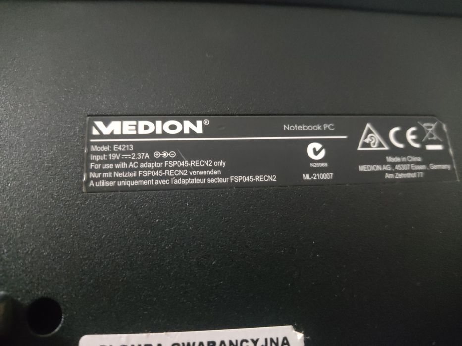 Laptop medion 14