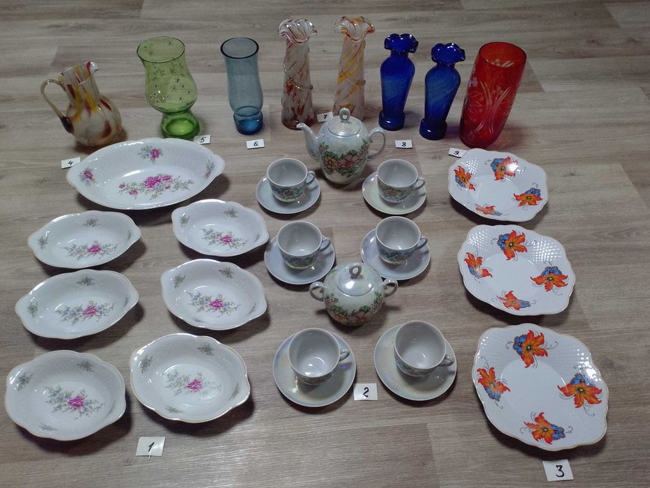 Сервиз чайный советский, столовая посуда