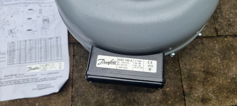 Wentylator kanałowy axc 100 nowy