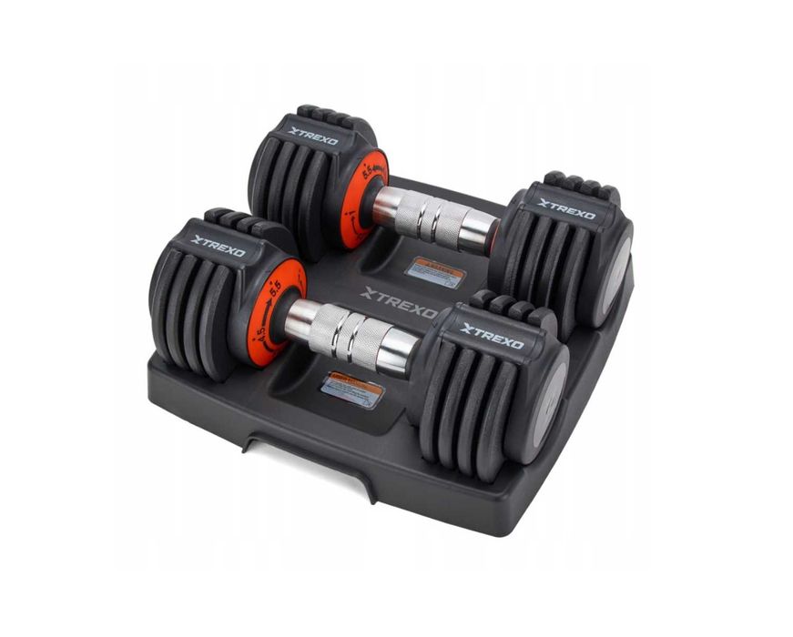 Hantle Bitumiczne Regulowane do Ćwiczeń w Domu Solidne 11,5 kg Nowe