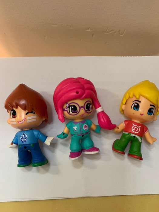 3 Bonecos Pin y pon Originais