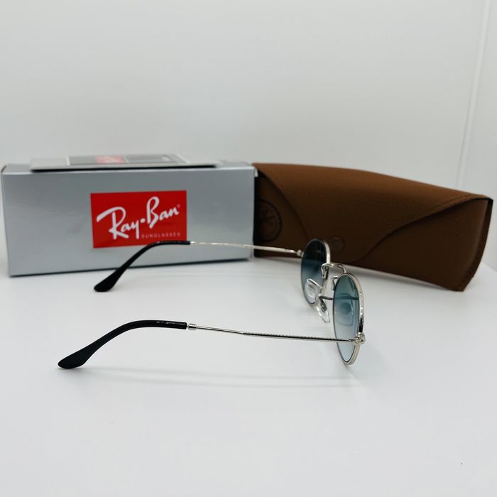 Солнцезащитные очки Ray Ban Oval 3547 Silver-Blue Gradient 50мм стекло