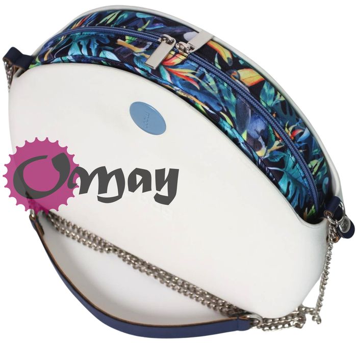 Niebieski organizer do OBAG MOON LIGHT tukany granat 2 kieszenie OMAY