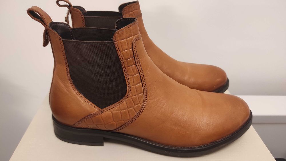 buty trzewiki damskie rude lasocki skóra naturalna 38 damskie jak nowe