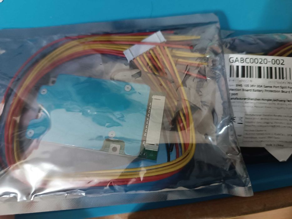 Плата BMS 10S 36V 30A для літій іонних акумуляторів 18650 з датчиком