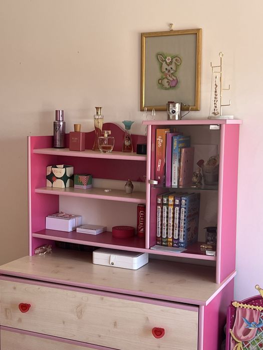 Mobiliario de quarto de solteiro para menina
