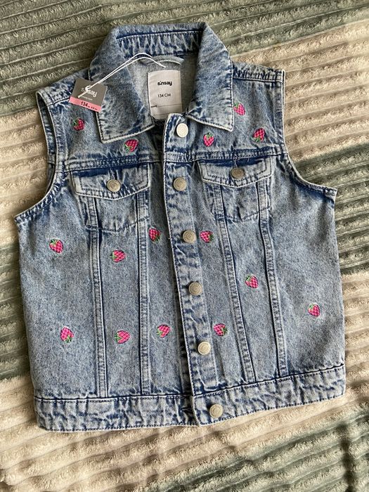 Жилетка джинсова 134 р sinsay