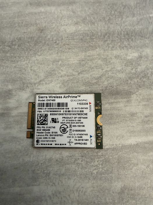 Оригінальні запчастини для Lenovo ThinkPad T470 / T480 / A475 (RAM 16GB, Акумулятори, 4G LTE, Охолодження)