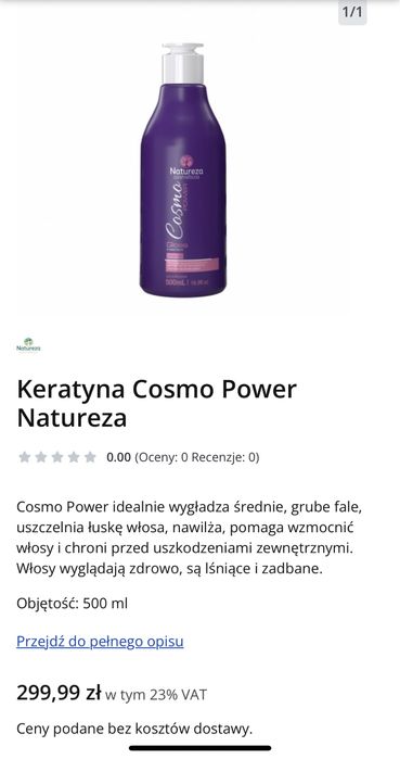 Keratyna Cosmo Power Natureza