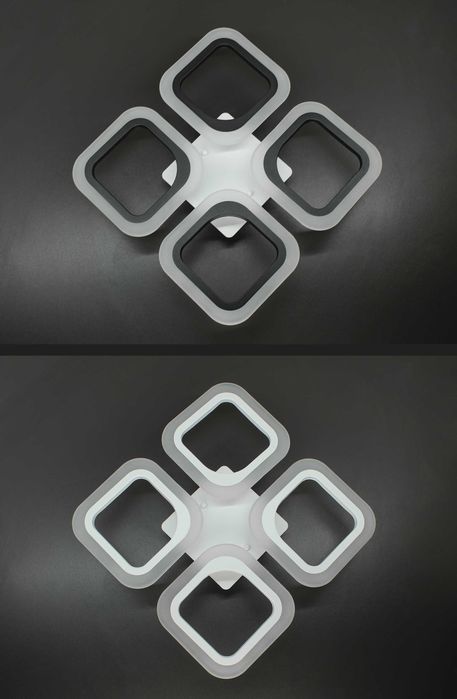 Led-060/4S без підсвічування основи 48Вт люстра смарт лед з пультом