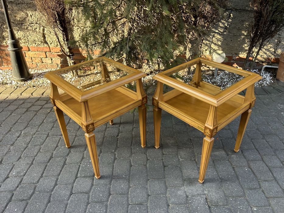 Dwa Stoliki Kawowe Ława Ludwikowska Ludwik Stoliki Nocne Kwietnik