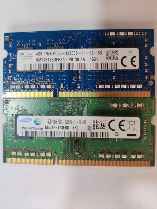 Память для ноутбука 8Gb DDR3L 4Gb x2
