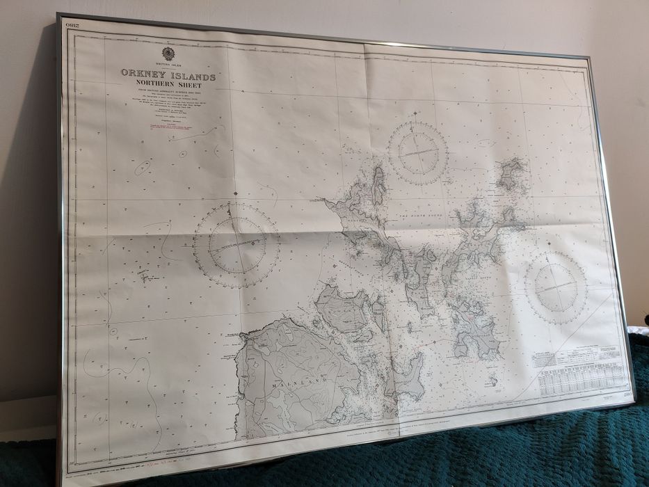 Oryginalna mapa Admiralty Orkney Islands 1970 – Urząd Morski Szczecin