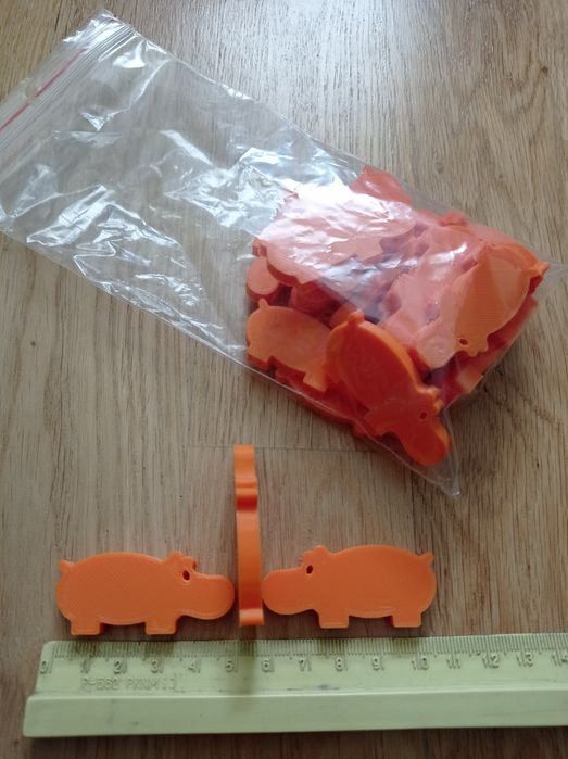 Figurki dzielny pacjent hipopotam druk 3d