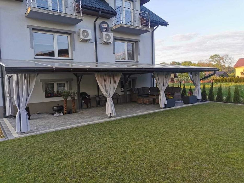 Drewniana Wiata Carport Altana fotowoltaiczna 10 kWp + magazyn 15 kWh