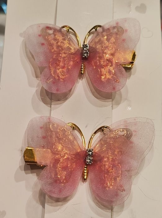 Spinki do włosów MOTYLKI 2szt