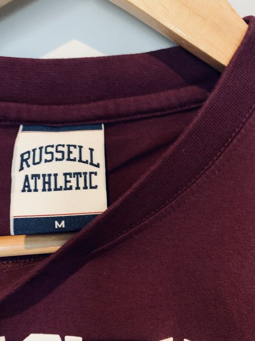 Koszulka męska M russel Athletic burgundowa