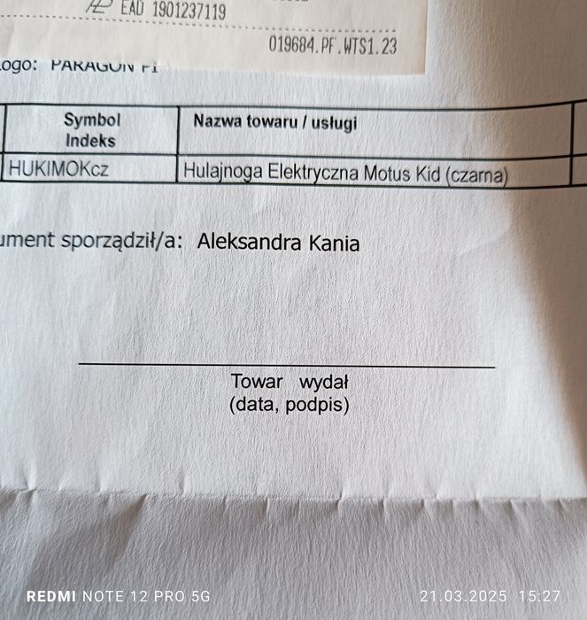 Hulajnoga elektryczna Motus Kid