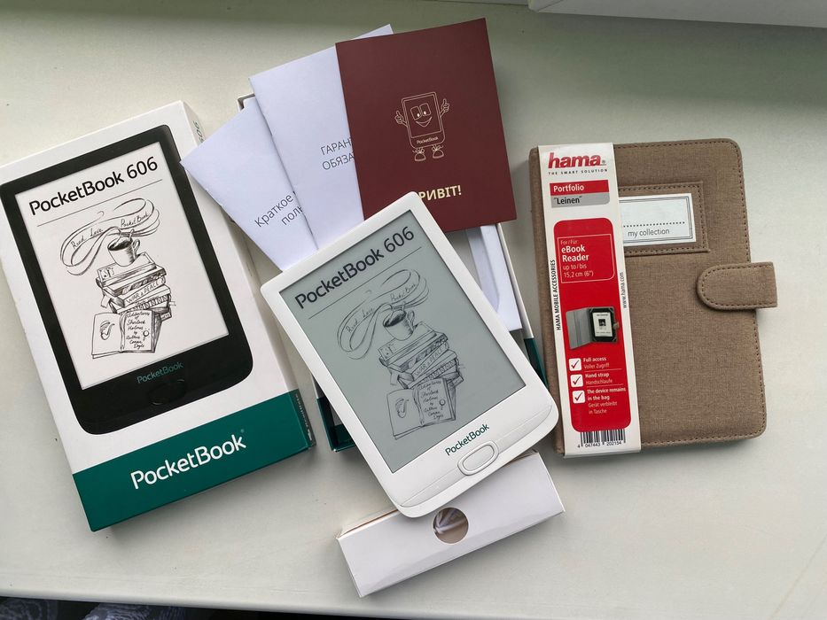 Електронна книга PocketBook 606 повний комплект читалка рідер покетбук