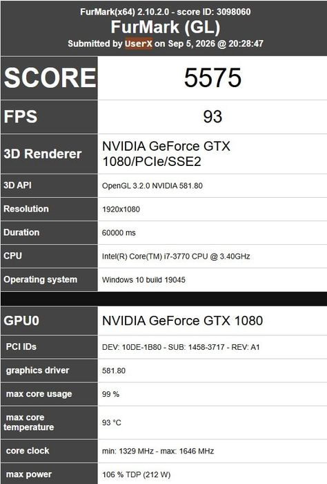 Ігровий комп'ютер (Intel Core i7 3770, 16GB RAM,  GTX 1080 8GB,  SSD 256 GB, PSU 750W)