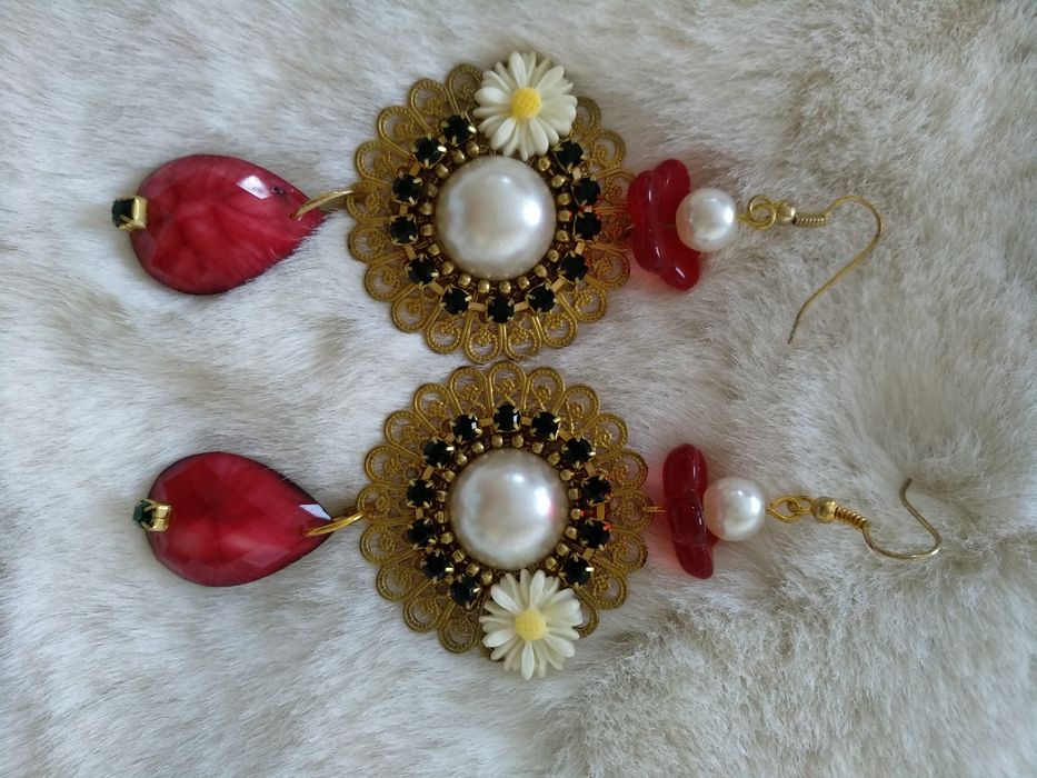 Brincos artesanais Vintage
