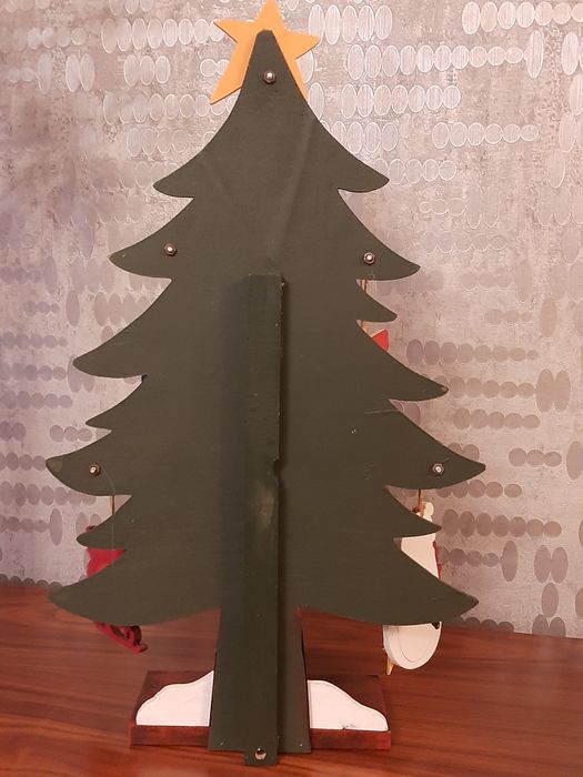 Árvore de Natal com 6 mini molduras NOVA.