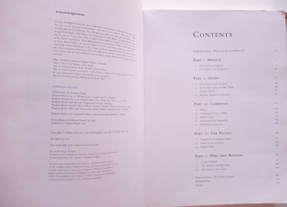 Graham Hancock  - - - Quest For The Lost Civilization - - - - Livro