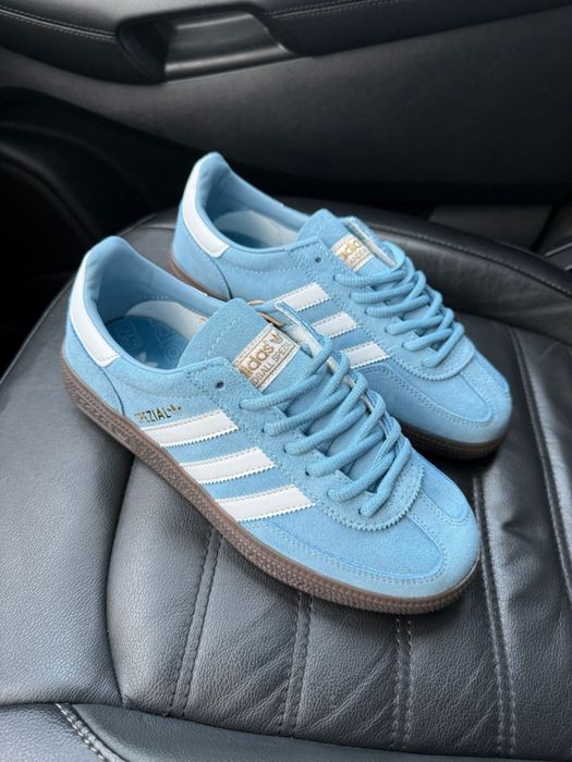 Жіночі кросівки Adidas Spezial Blue White адідас спешл блакитні