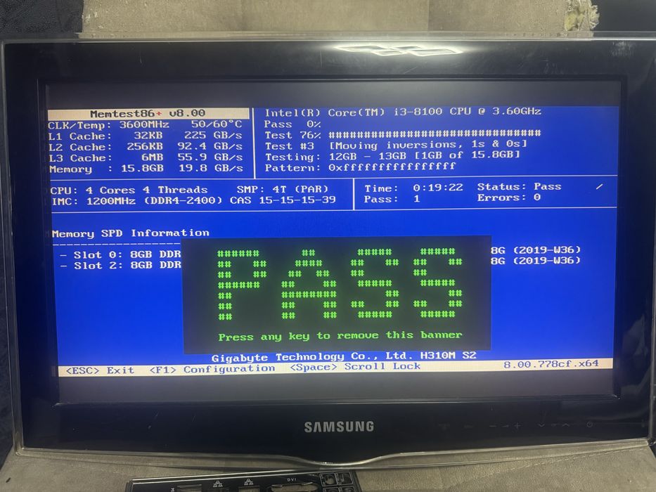 Оперативна памʼять DDR4 16ГБ (2x8)