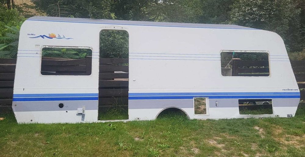 Ściana tył, bok, poszycie  Hobby przyczepa kempingowa