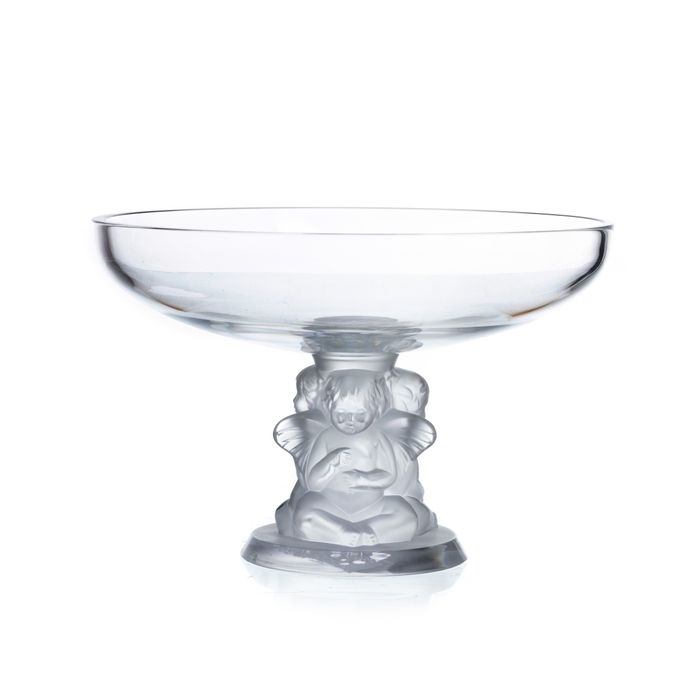 Cristal e vidro - Fruteiro em cristal René Lalique