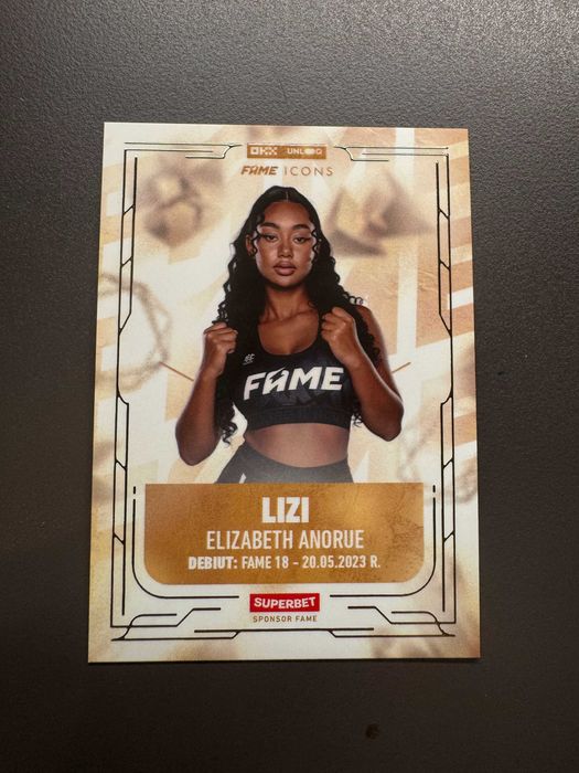 FAME ICONS - LIZI - karta kolekcjonerska FAME MMA